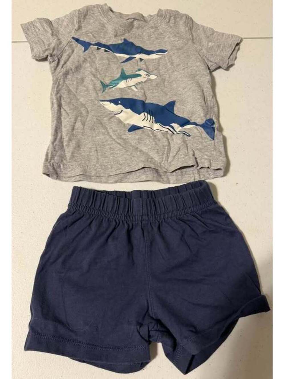 Carter's and Garanimals 18M Shark T-Shirt and Shorts Set